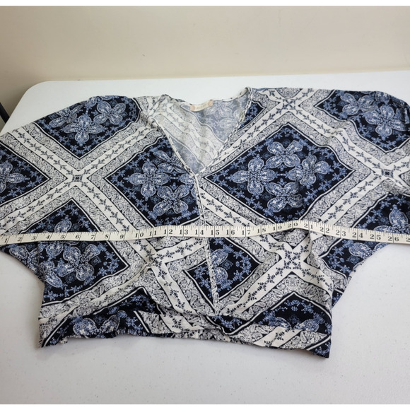 Lot of 2 NWT Altar'd State Blue Pink Floral Boho Crop Top Women's Size Large - Picture 7 of 16